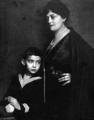 Antonina Pordesowa z synem Władziem